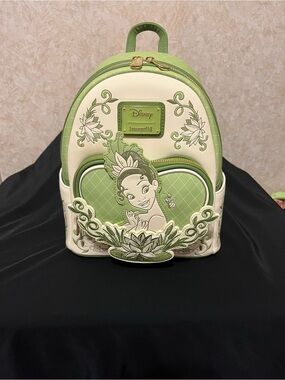Loungefly Disney Tiana Green Mini Backpack